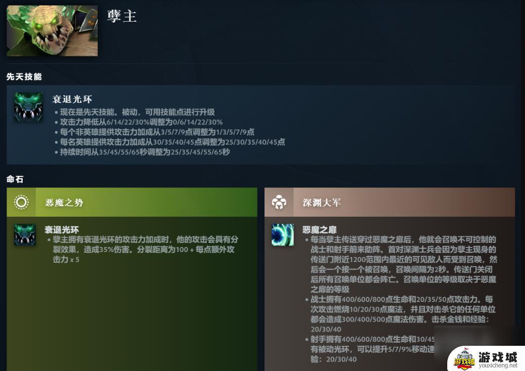 dota2孽主先天技能详解