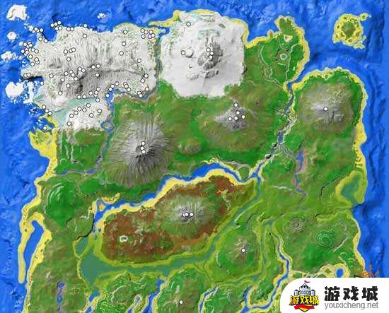 方舟生存进化地图物资分布情况