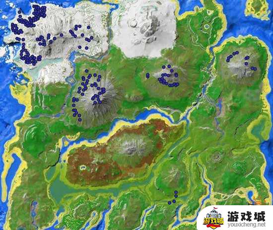 方舟生存进化地图物资分布情况