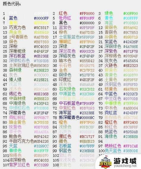 球球大作战字体颜色代码大全 球球大作战字体颜色代码有哪些
